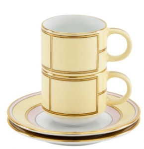 Ginori Diva Giallo Coffee Set For Two